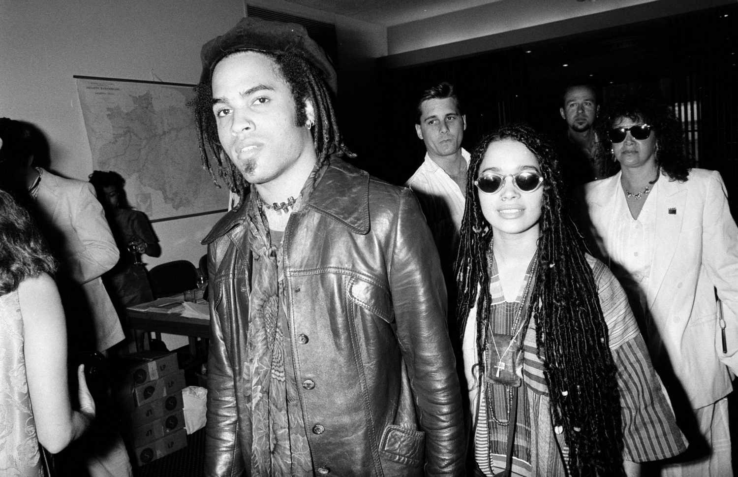 Lisa Bonet and Lenny Kravitz