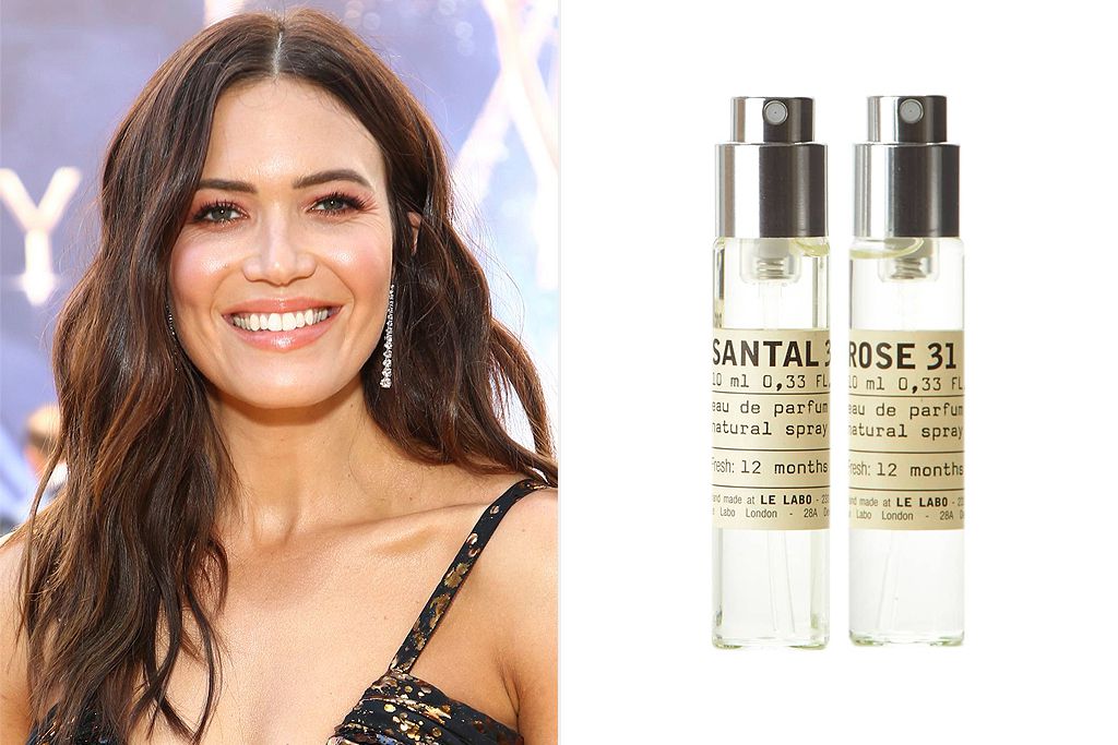 Mandy Moore and Le Labo Santal 22 & Rose 31 travel spray set from Nordstrom