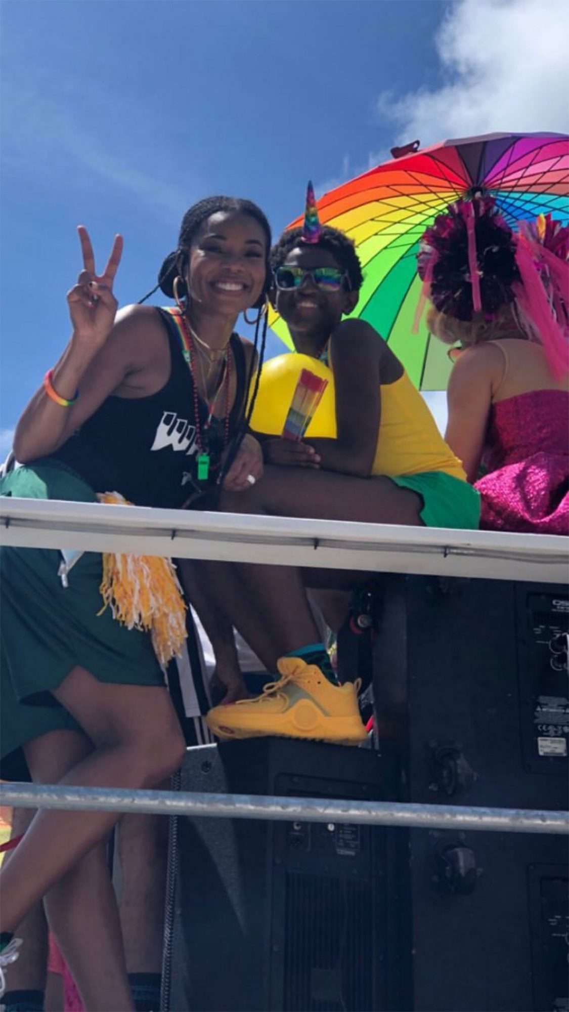 Gabrielle Union Zion pride paradeCredit: Dwayne Wade/Instagram