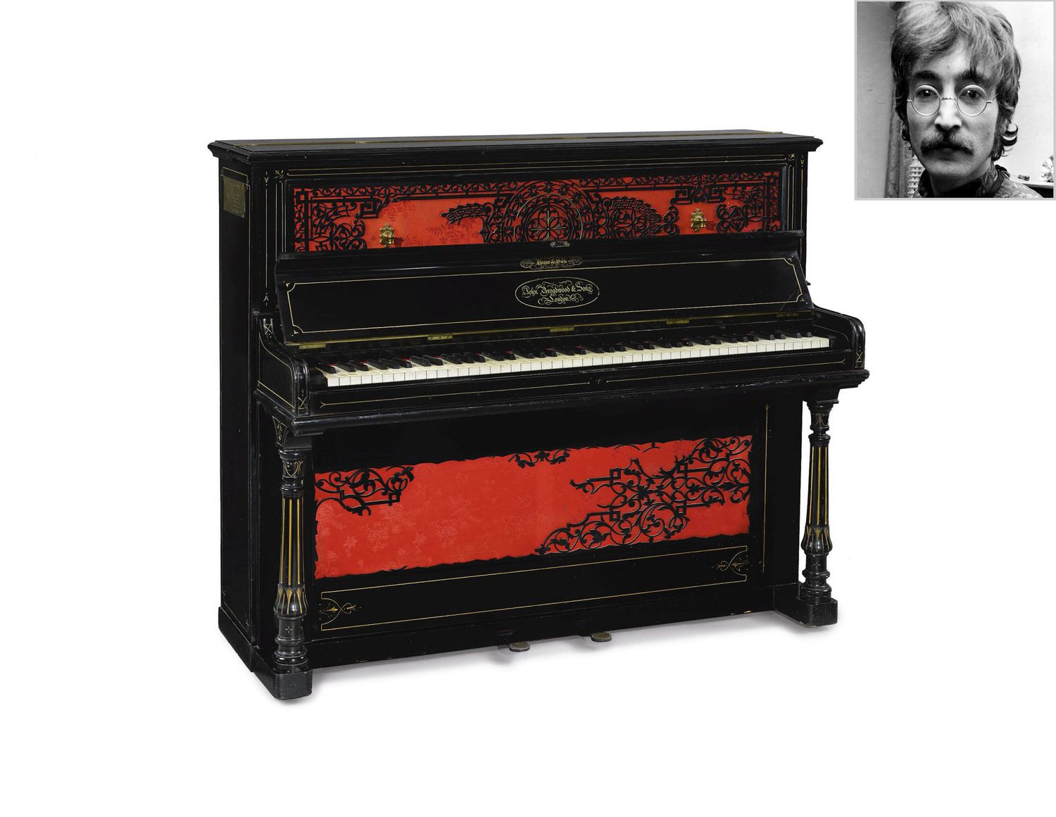 Auction of John Lennon piano, New York, UK - Dec 2016