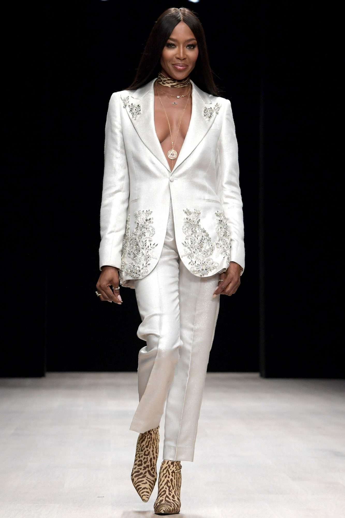 Naomi Campbell attends day one of Arise Fashion Week