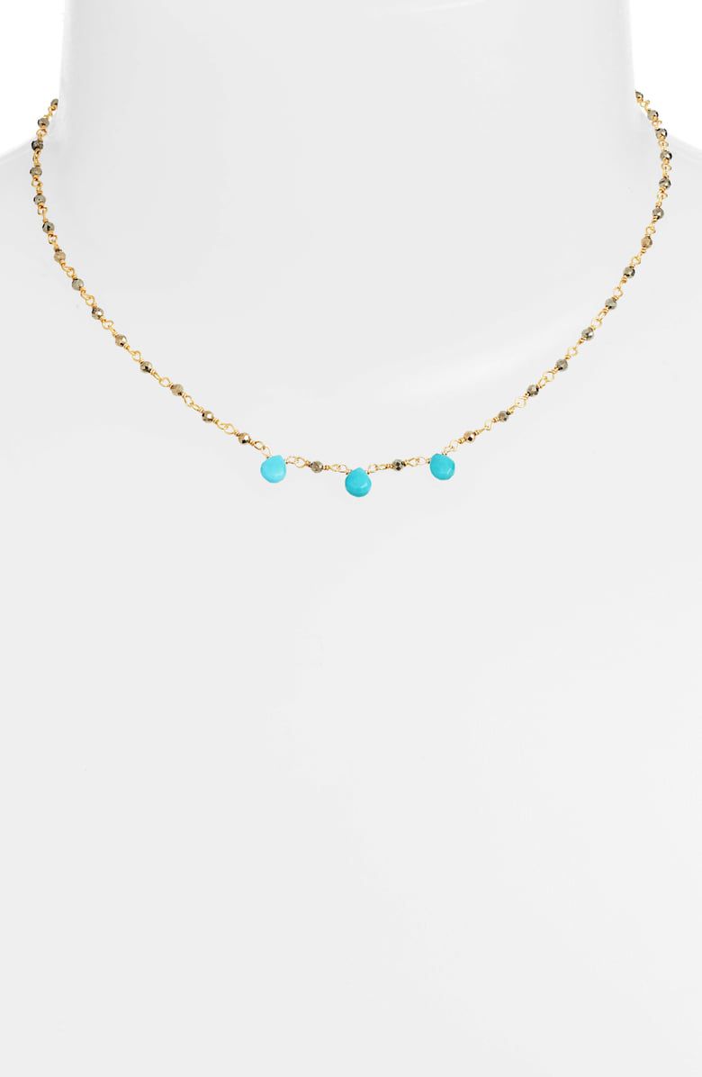 Lori Semiprecious Stone Collar Necklace ELA RAE