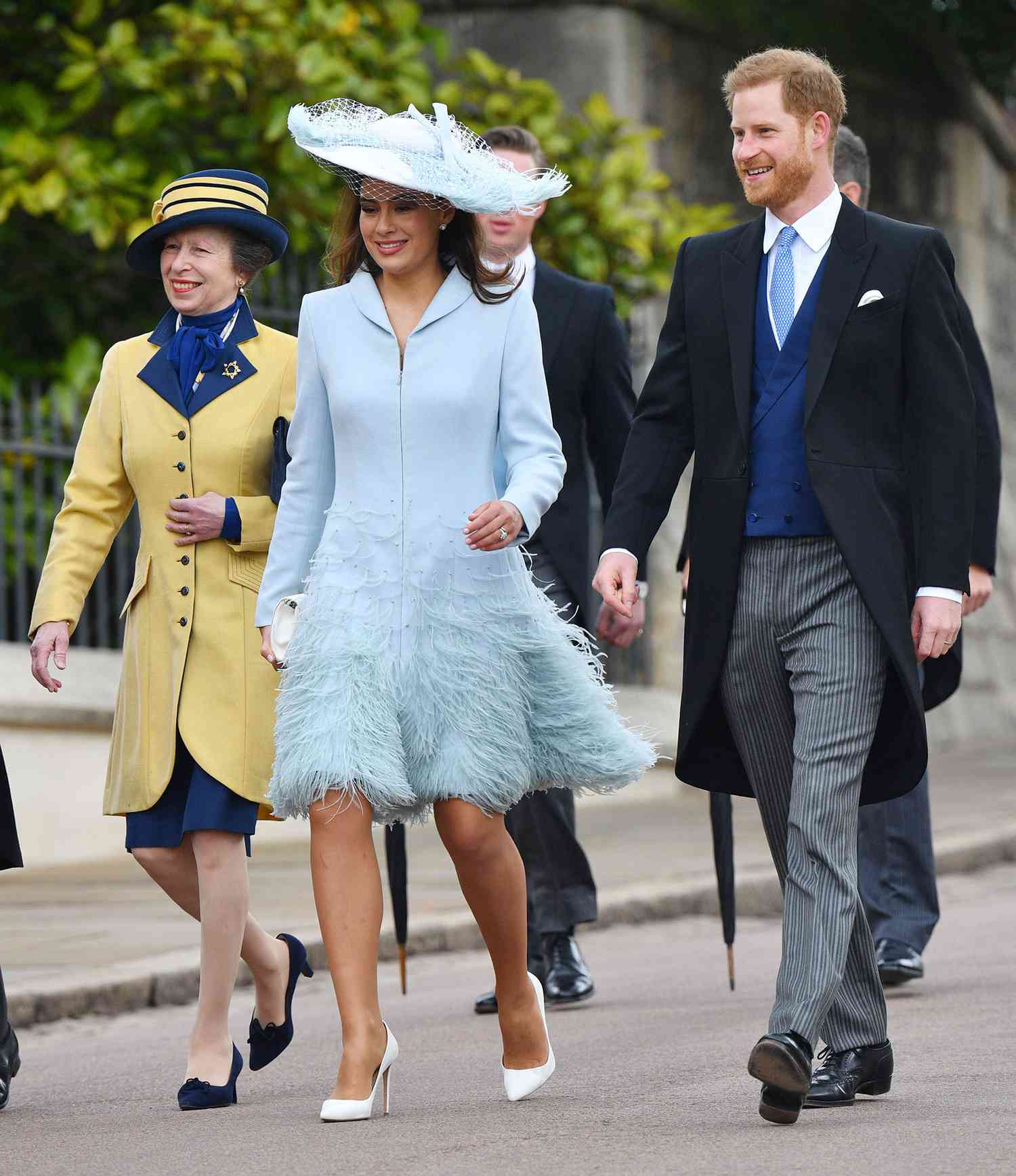 Mandatory Credit: Photo by Tim Rooke/REX/Shutterstock (10239423bb) Princess Anne, Sophie Winkleman and Prince Harry The wedding of Lady Gabriella Windsor and Thomas Kingston, St George's Chapel, Windsor Castle, UK - 18 May 2019