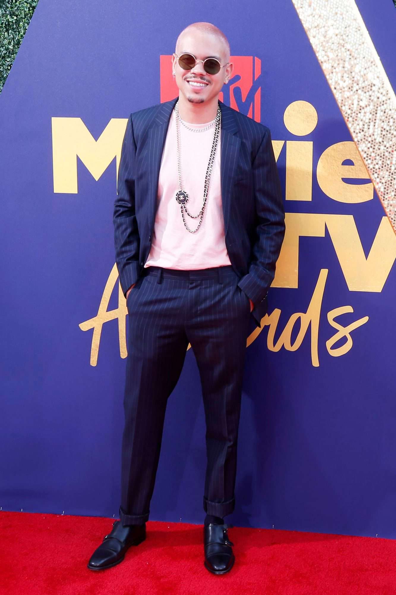 Evan Ross arrives at the MTV Movie and TV Awards