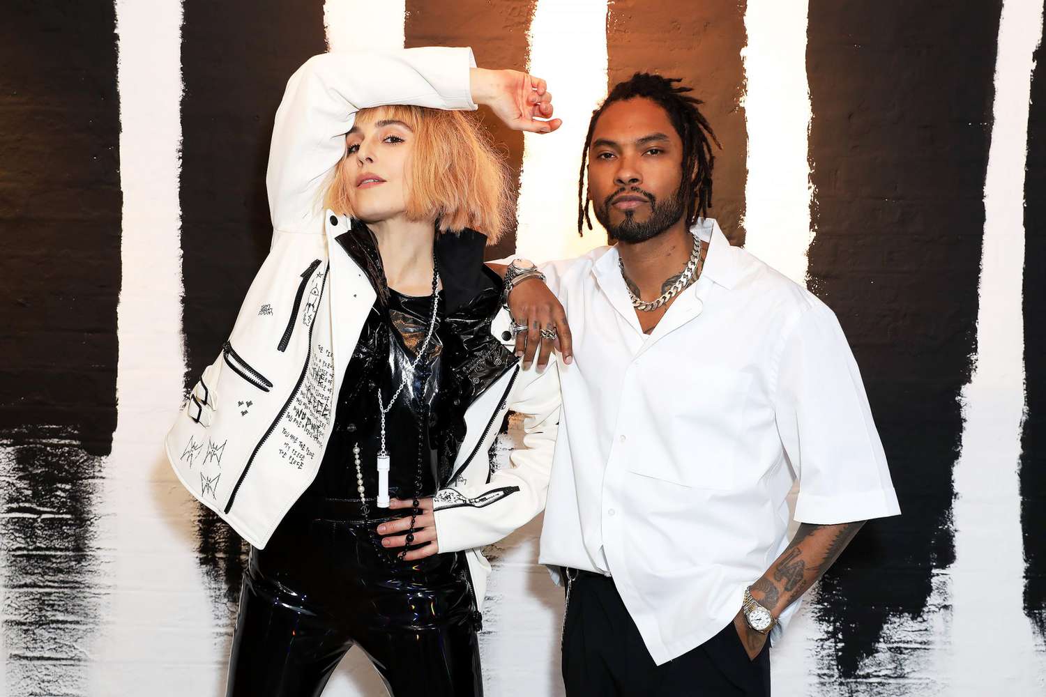 Noomi Rapace (L) and Miguel