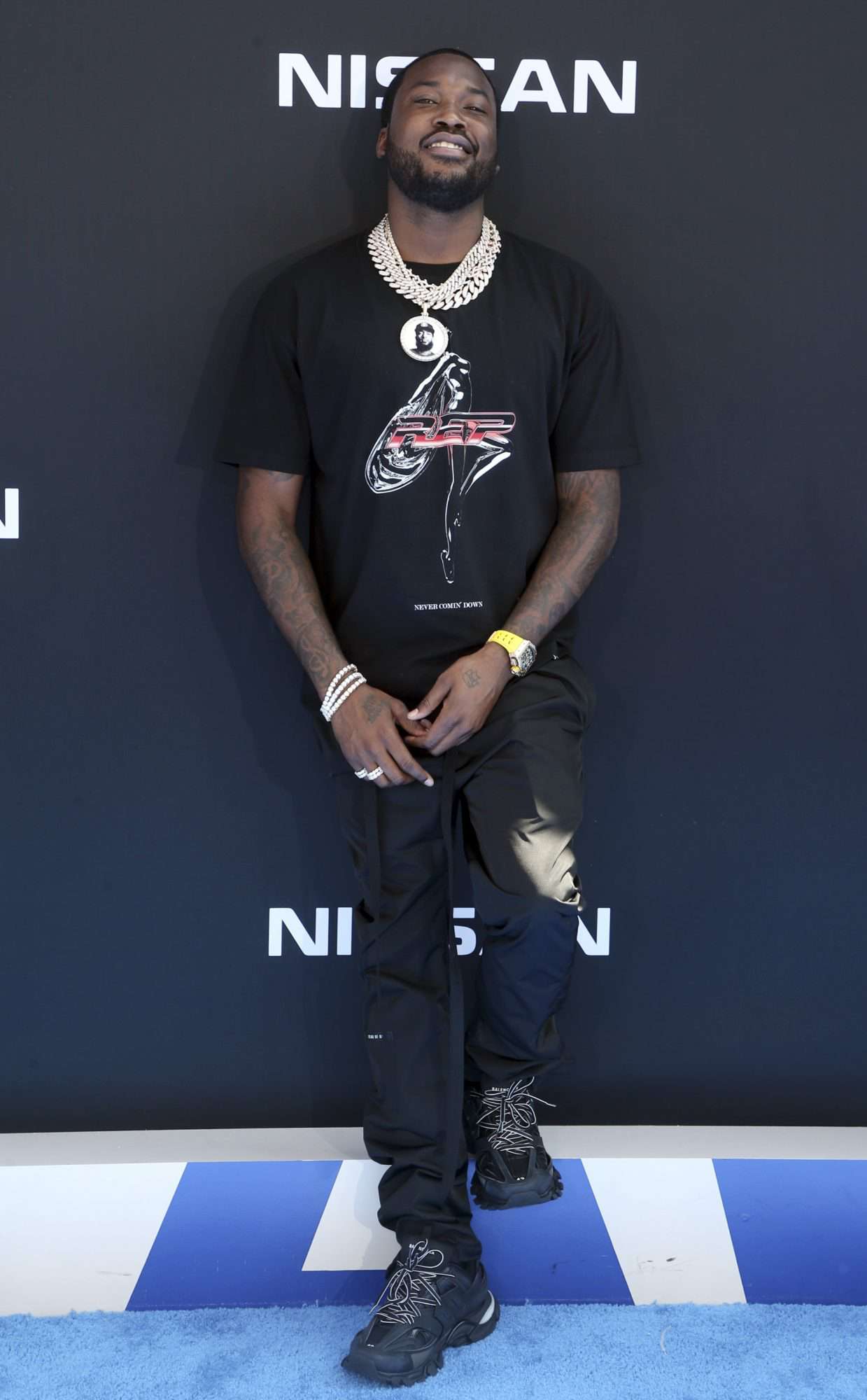 Mandatory Credit: Photo by MediaPunch/Shutterstock (10320014f) Meek Mill BET Awards, Arrivals, Microsoft Theater, Los Angeles, USA - 23 Jun 2019