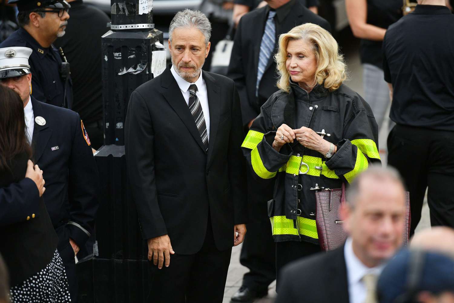 Jon Stewart 9/11 First Responder Luis Alvarez funeral