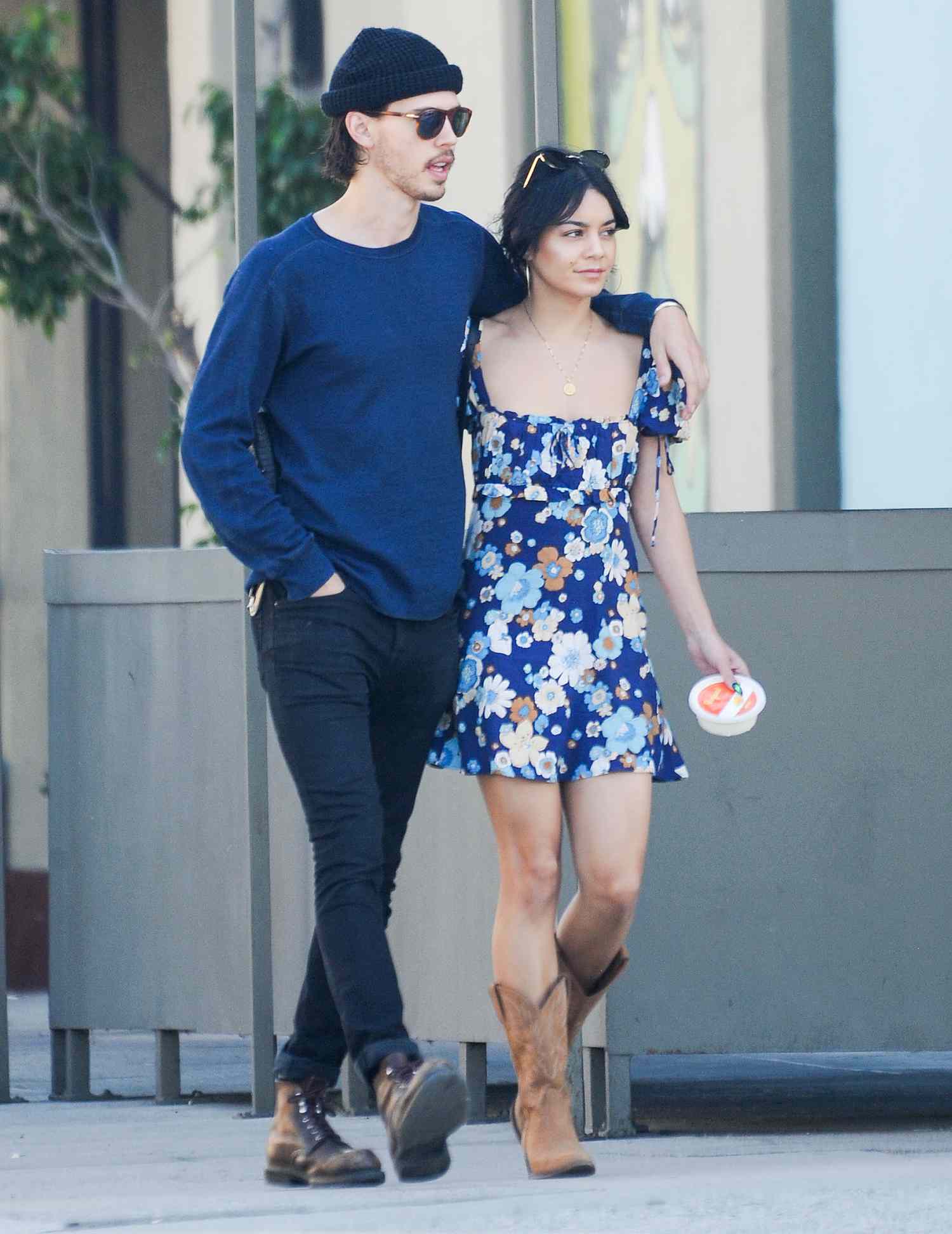 EXCLUSIVE: Vanessa Hudgens and Boyfriend Austin Butler Take a Romantic Stroll in Los Angeles.