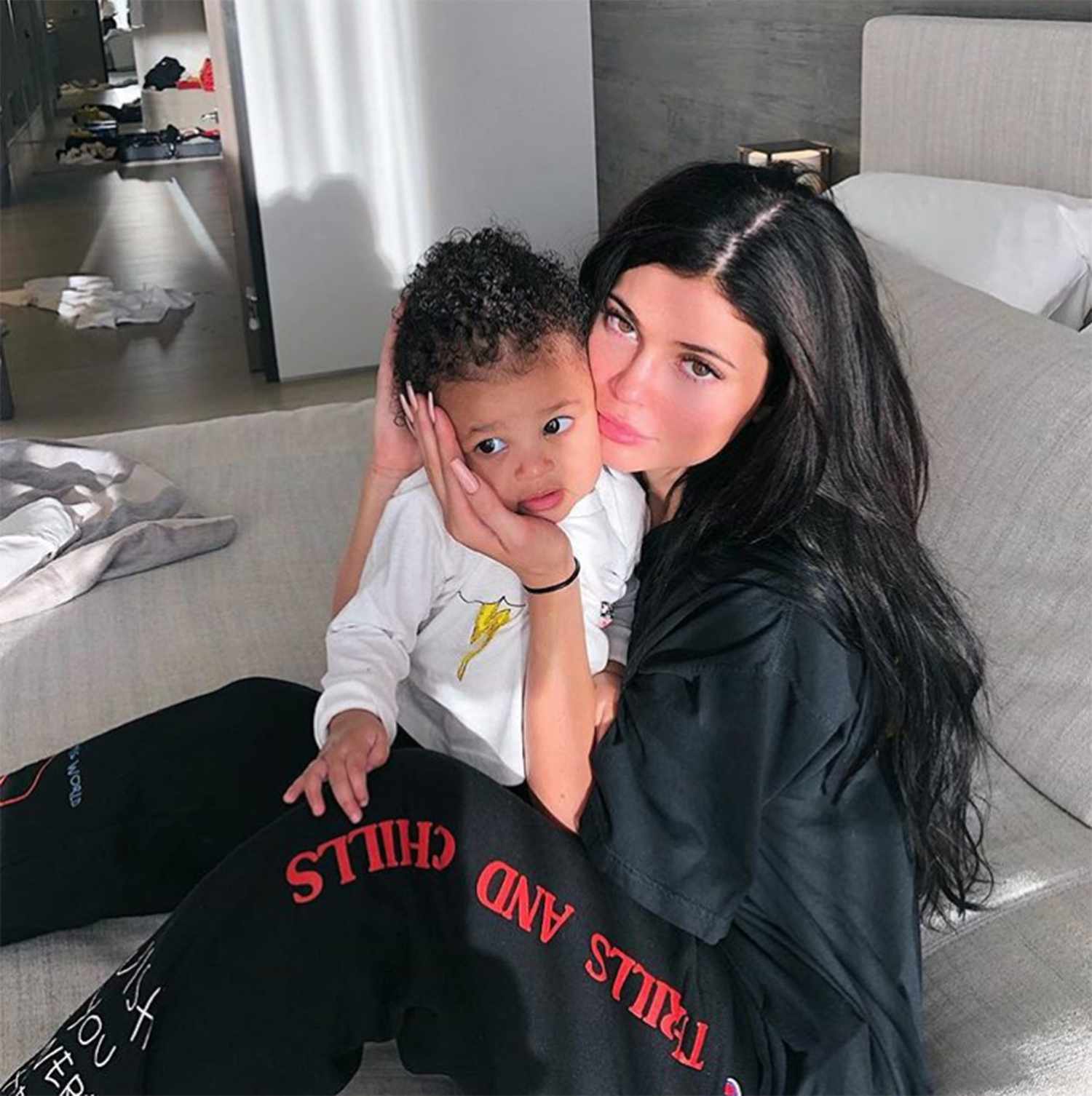 Kylie Jenner with daughter stormi