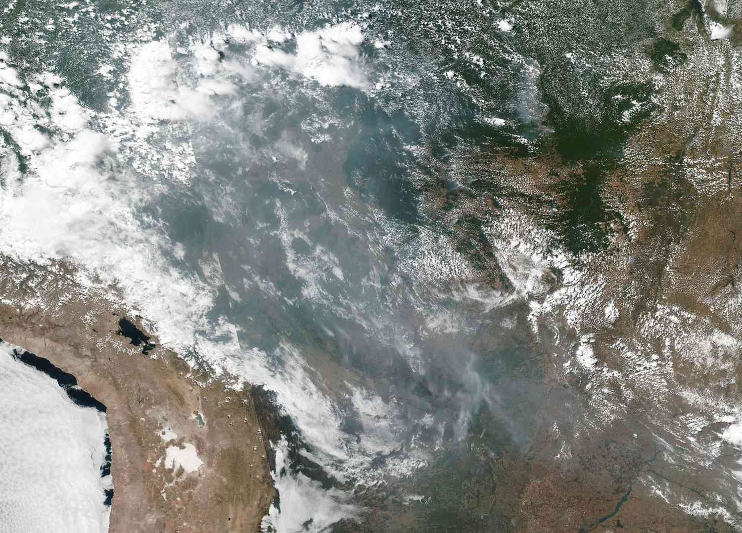 Amazon fires from space