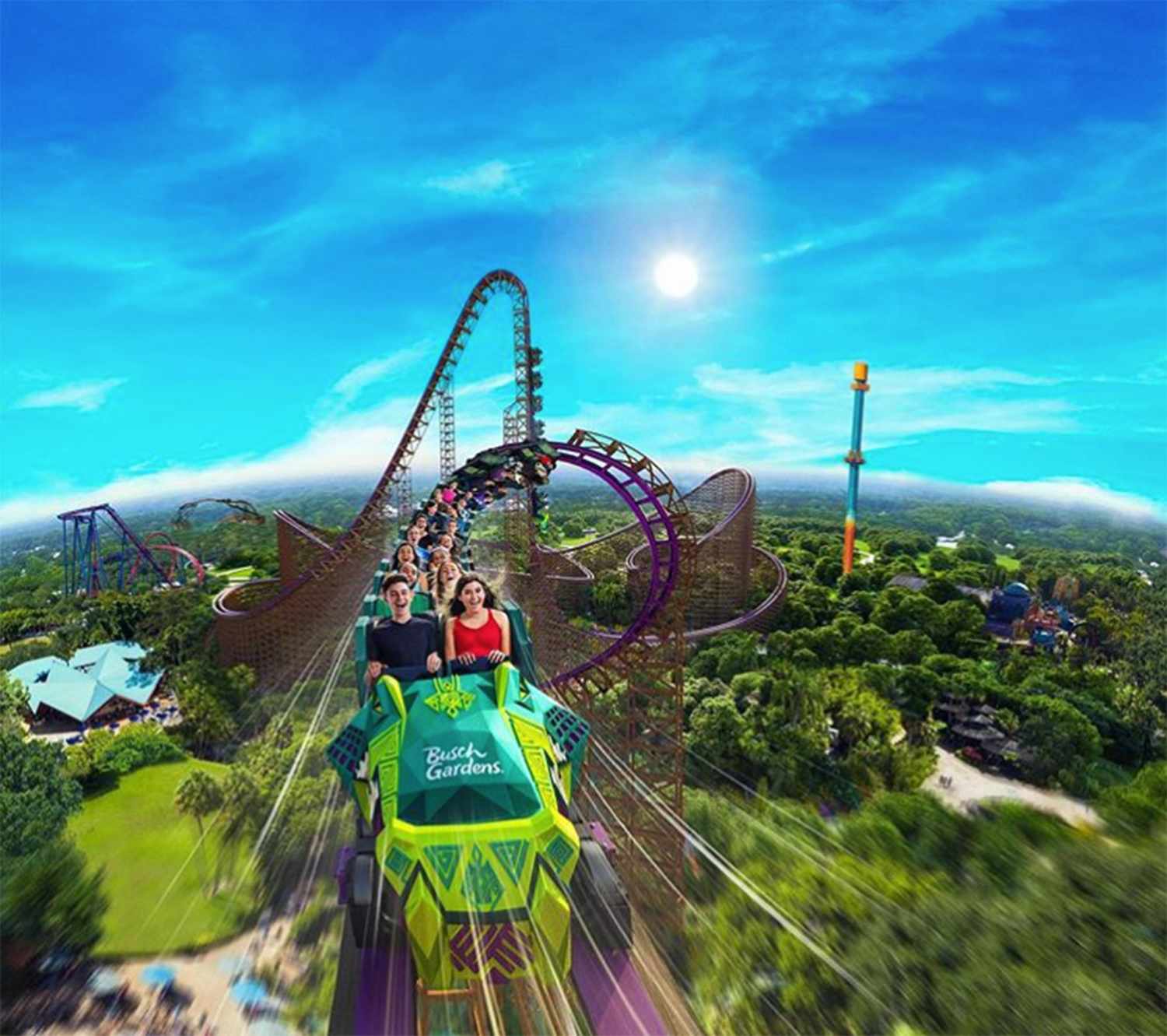 Busch Gardens New Roller Coaster Tallest In Florida People Com