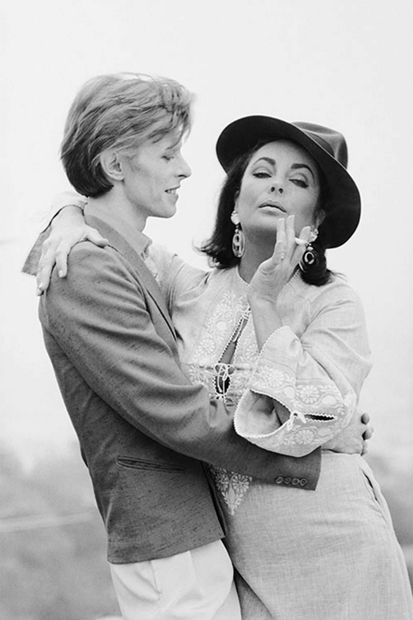 David Bowie and Elizabeth Taylor