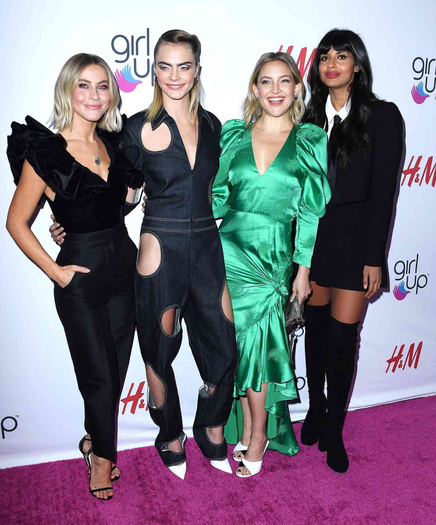 <p>Julianne Hough, Cara Delevingne, Kate Hudson and Jameela Jamil arrive at the 2nd Annual Girl Up #GirlHero Awards at the Beverly Wilshire Four Seasons Hotel on Sunday.</p>
                            