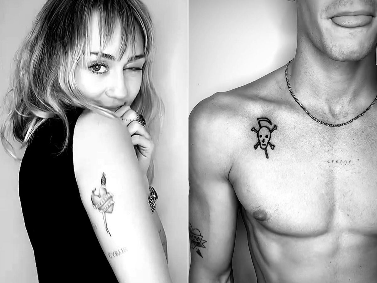Miley Cyrus Cody Simpson tattoo