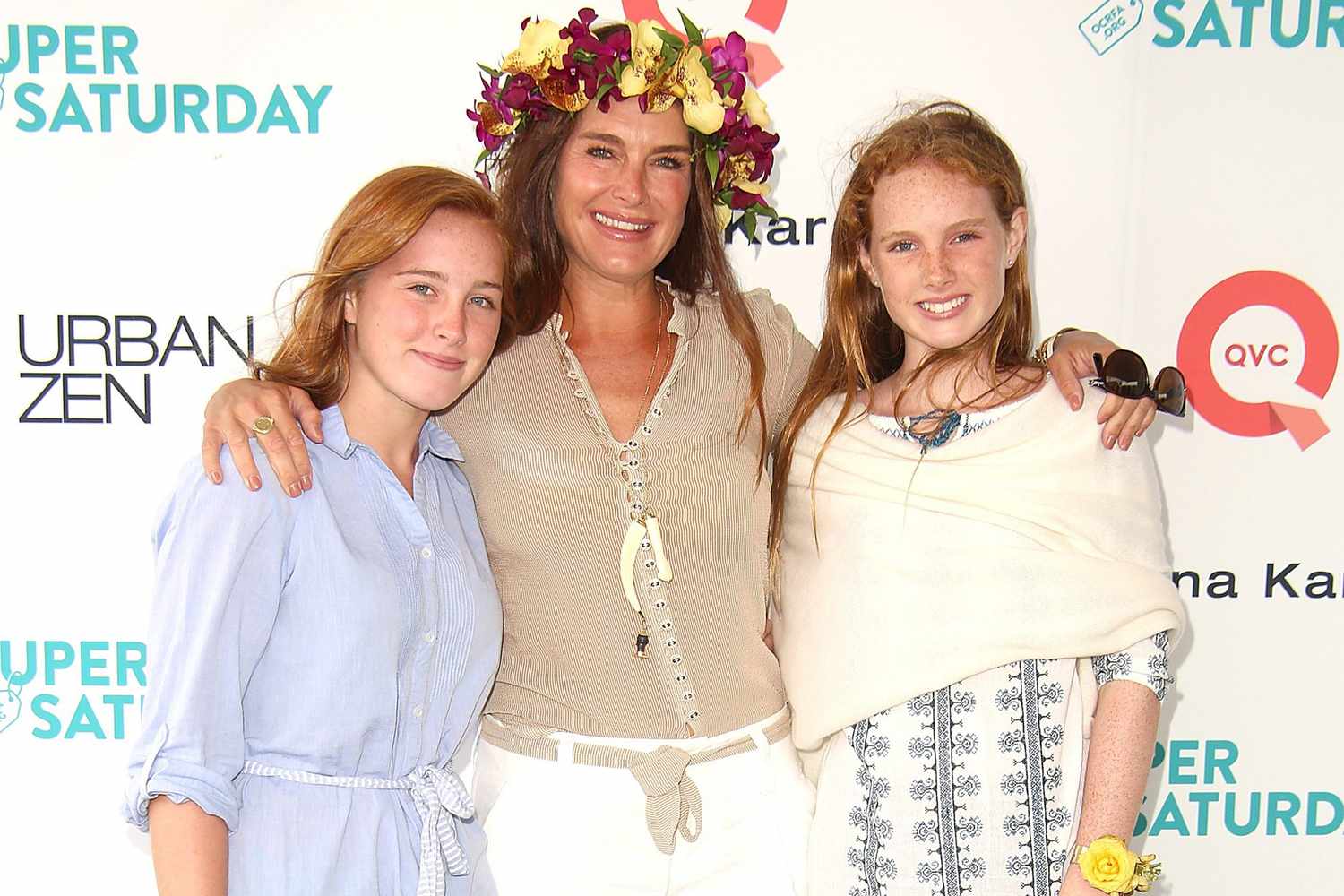 Rowan Henchy, Brooke Shields, and Grier Henchy