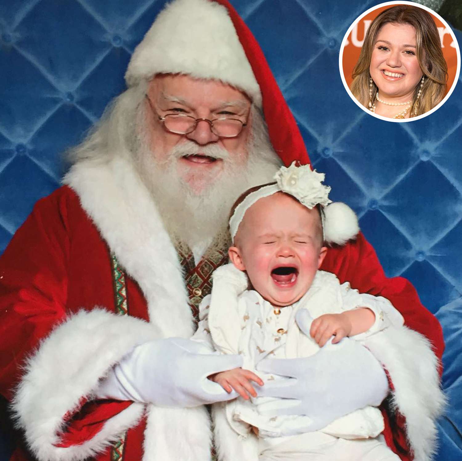 KELLY CLARKSON'S LITTLE GIRL SCREAMING DURING HER PHOTO WITH SANTA ...