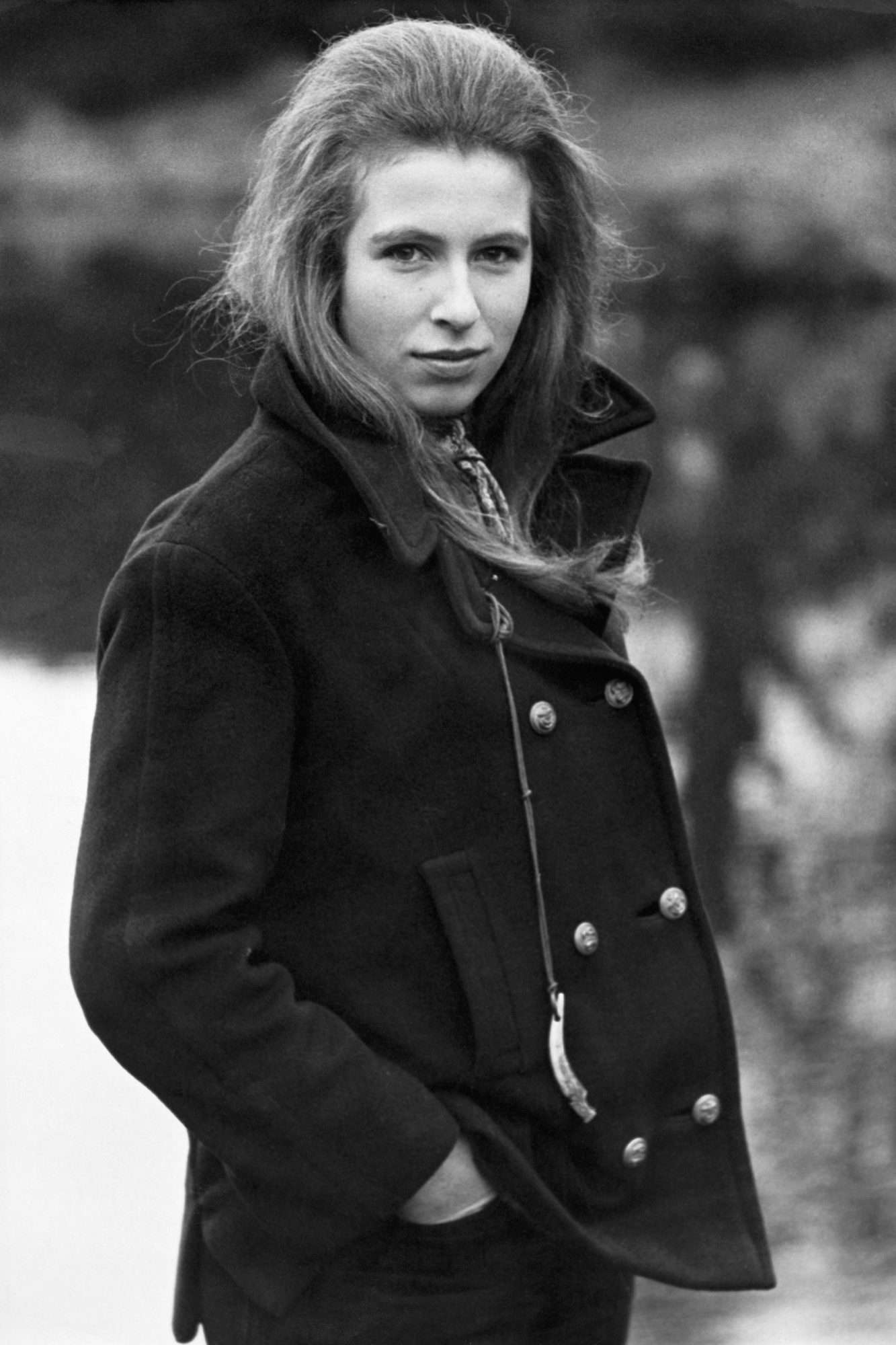 Princess Anne in the grounds of Sandringham, before the 1969 Royal Tour of Australia and New Zealand.