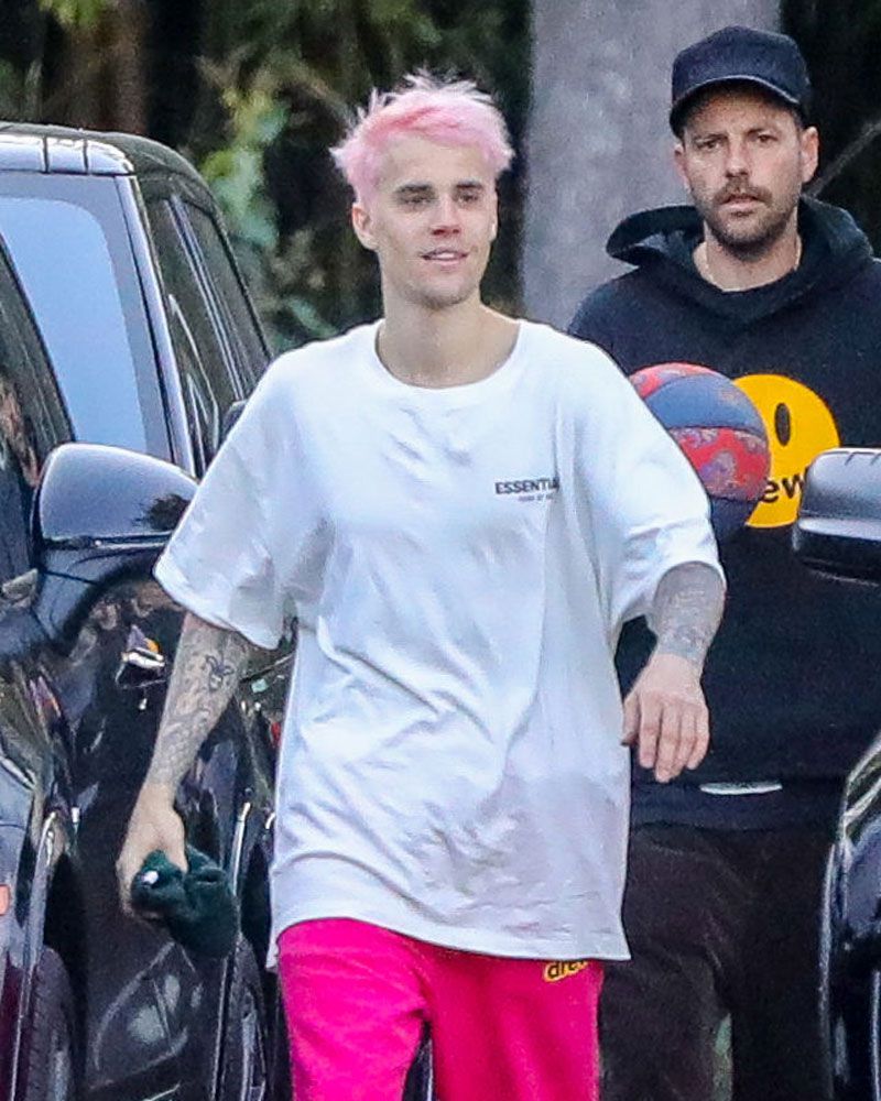 Justin Bieber Pink Hair