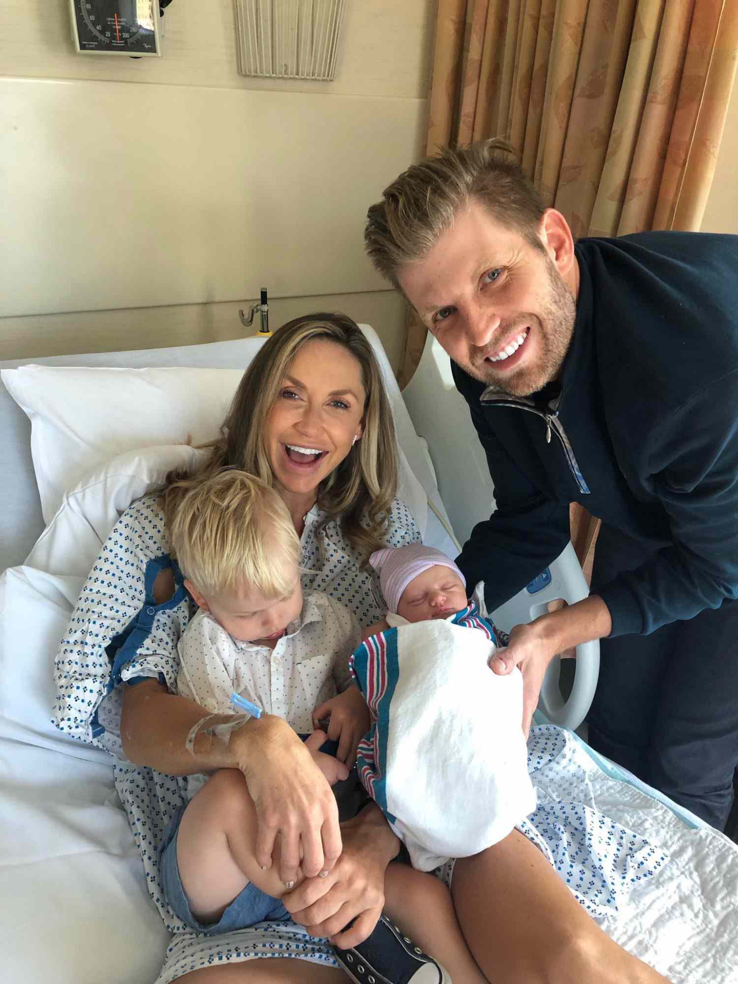 <p>Eric Trump and wife Lara have welcomed their second child.</p>
                            <p>"@LaraLeaTrump and I are excited to welcome Carolina Dorothy Trump into the world," Eric tweeted on Aug. 19, 2019. "We love you already!"</p>
                            <p>Carolina joins big brother Eric Luke and is President Donald Trump's 10th grandchild. (Eric's brother Donald Trump Jr. has five kids with his ex-wife Vanessa, while sister Ivanka Trump has three with husband Jared Kushner.)</p>
                            