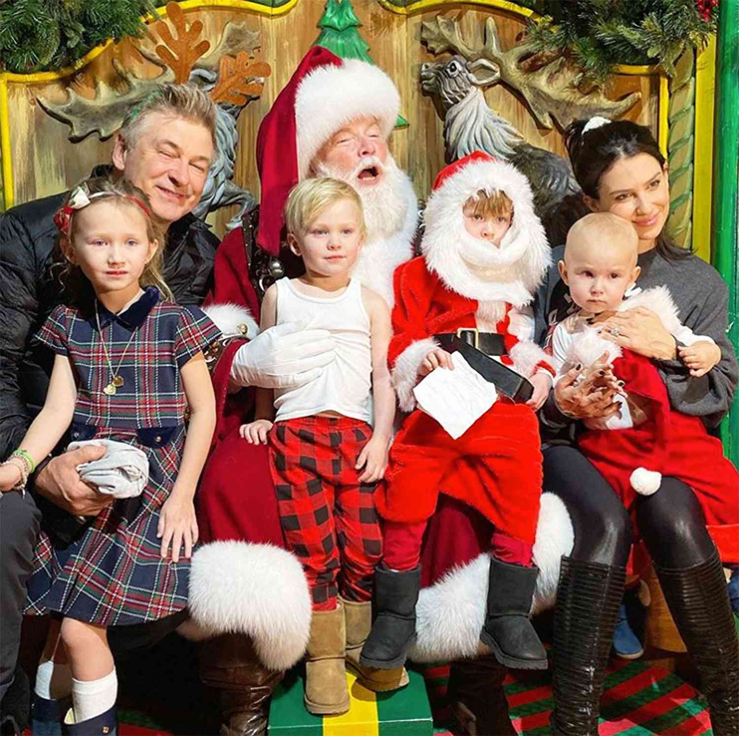 celeb kids meet Santa