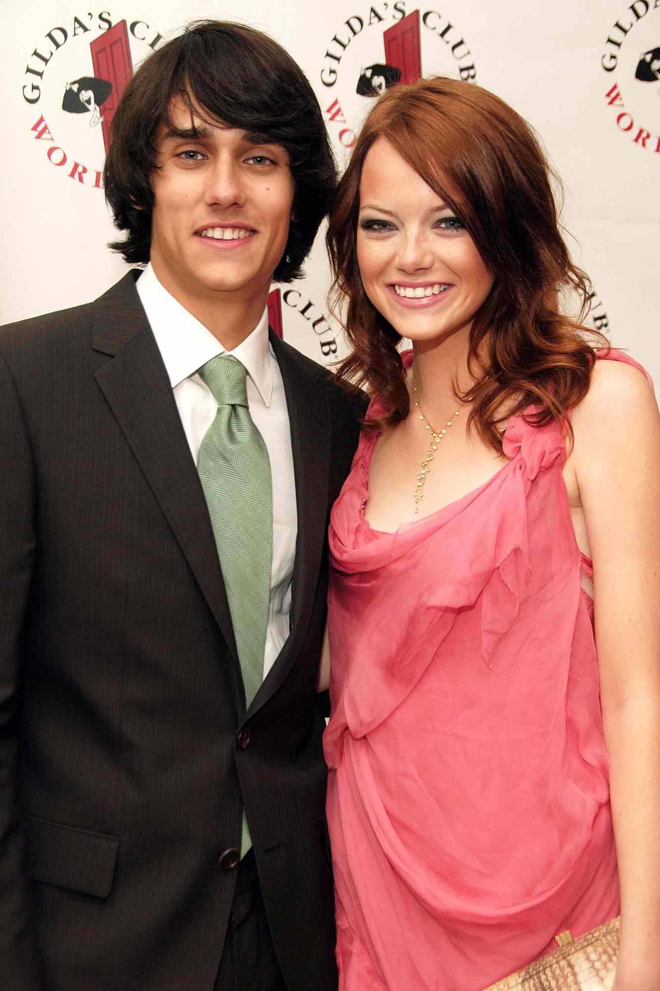 Teddy Geiger and actress Emma Stone attend the 4th annual Gilda's Club Red Ball at West Side Loft on September 19, 2008 in New York City