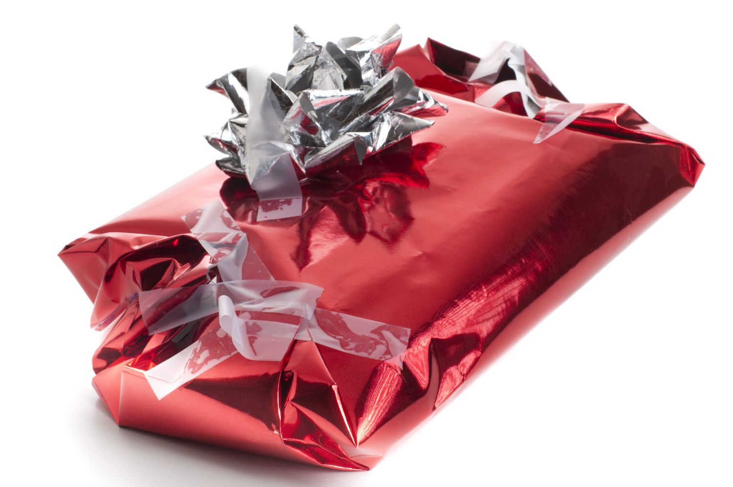 Badly wrapped gift