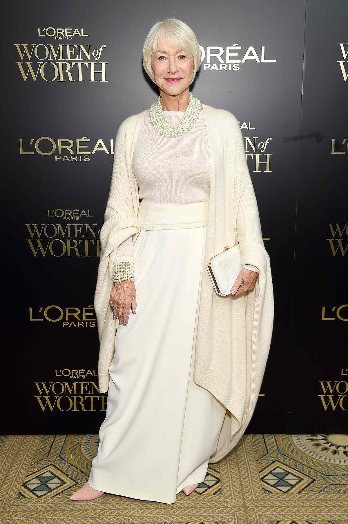 NEW YORK, NEW YORK - DECEMBER 04: Dame Helen Mirren attends the 14th Annual L'Oreal Paris Women Of Worth Awards at The Pierre on December 04, 2019 in New York City.