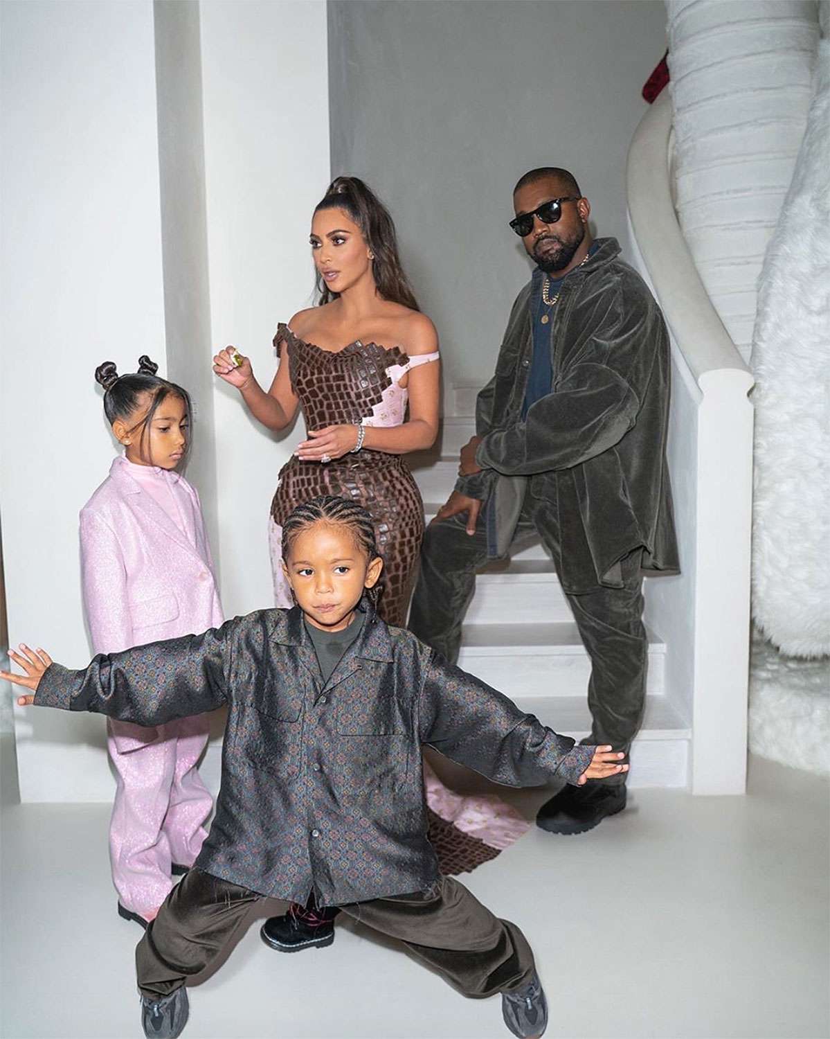 Kim Kardashian Kanye West family Christmas