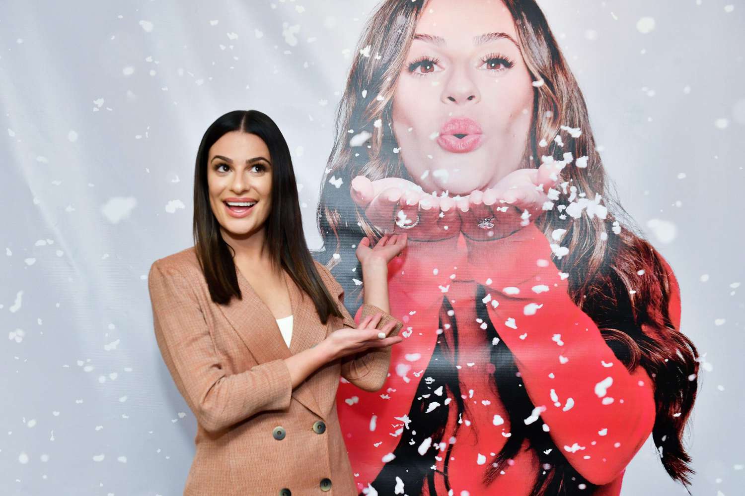 Lea Michele 'Christmas in the City' album launch, Barnes and Noble, 6th Avenue, New York, USA - 05 Dec 2019