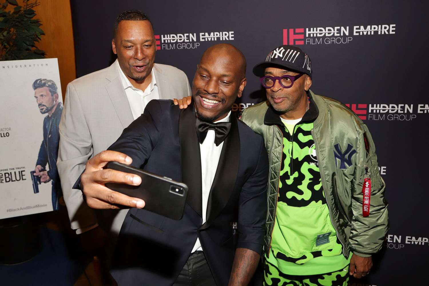 Deon Taylor, Tyrese Gibson and Spike Lee arrive at the 51st NAACP Image Awards FYC Screening Series Presents a Special Screening of BLACK AND BLUE with Deon Taylor and Tyrese Gibson at The WGA Theater on December 10, 2019 in Beverly Hills, California