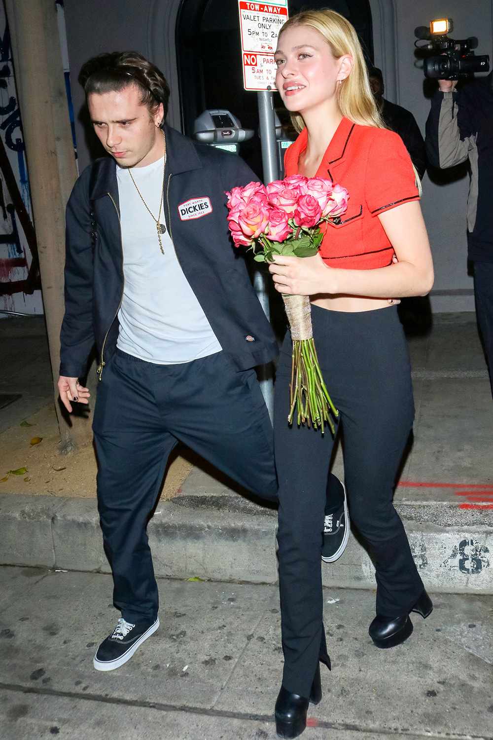 Brooklyn Beckham and Nicola Peltz are seen on January 08, 2020 in Los Angeles