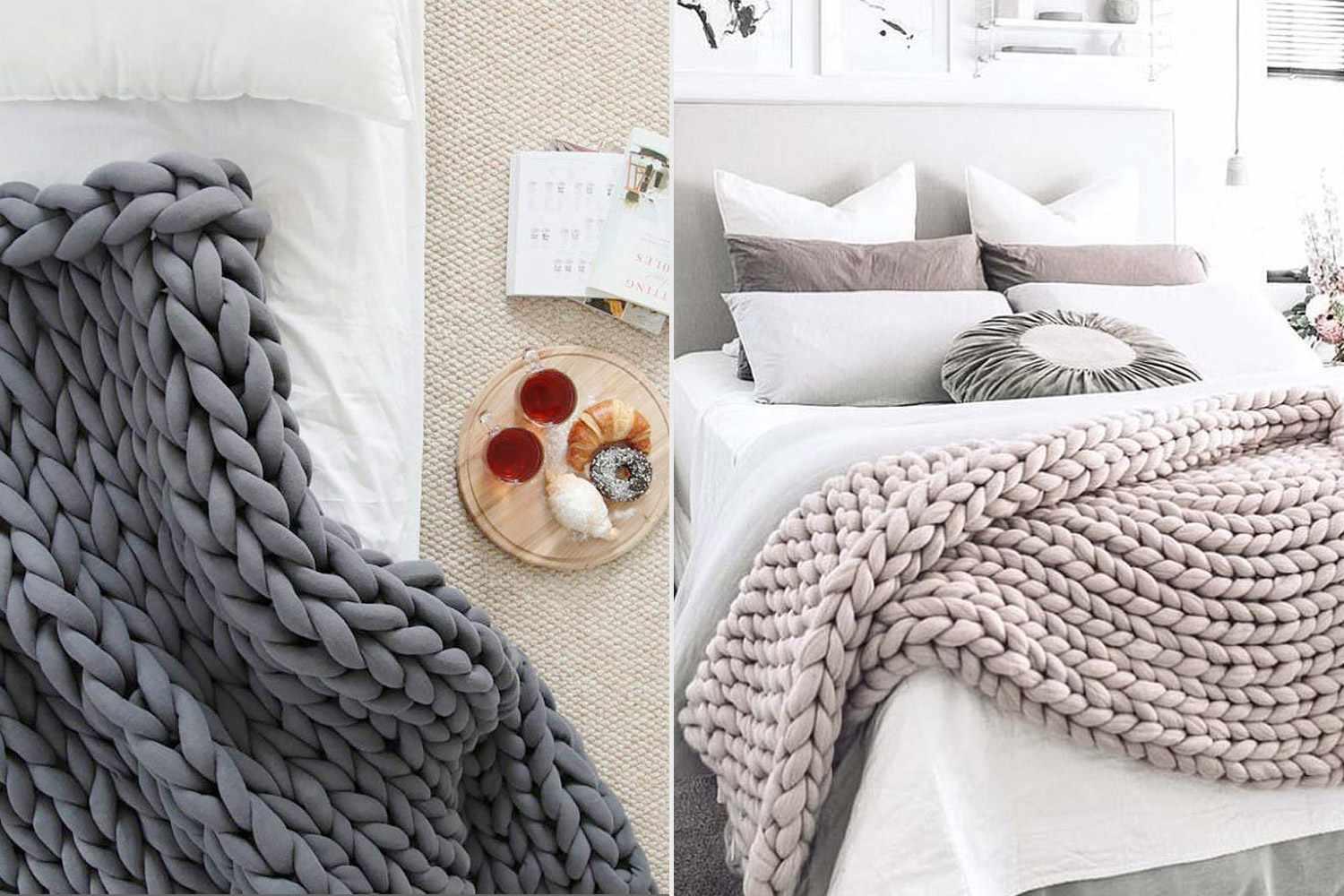Shop The Celeb Loved Chunky Knit Blanket Trend PEOPLEcom