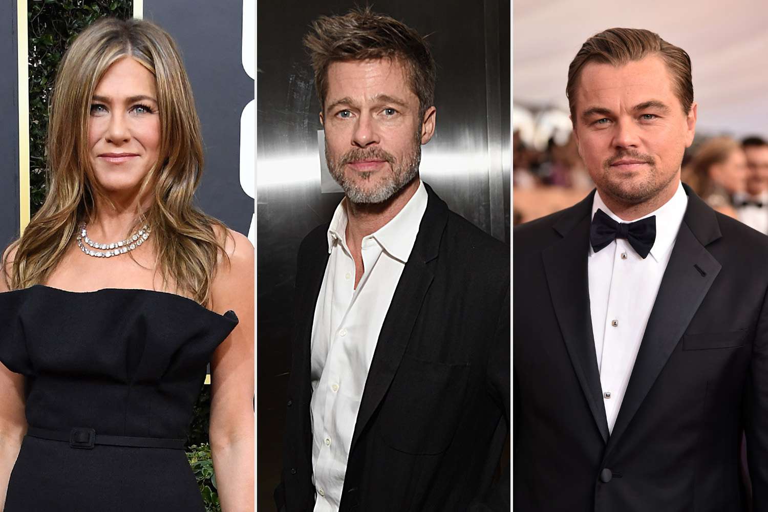 Jennifer Anison, Brad Pitt, Leonardo DiCaprio