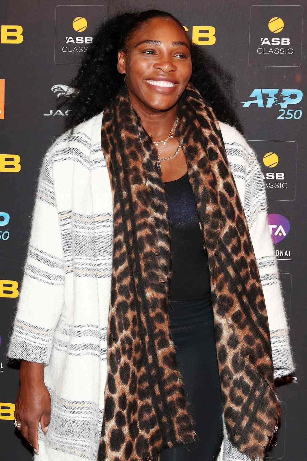 Serena Williams poses for a photograph during the 2020 ASB Classic Players Party at Soul Bar on January 05, 2020 in Auckland, New Zealand