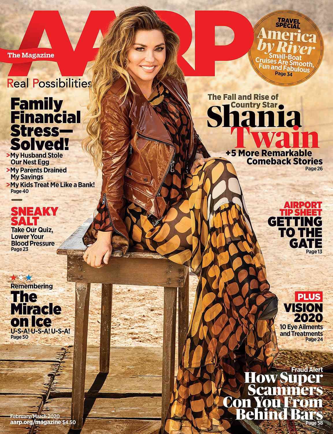Shania Twain AARP cover