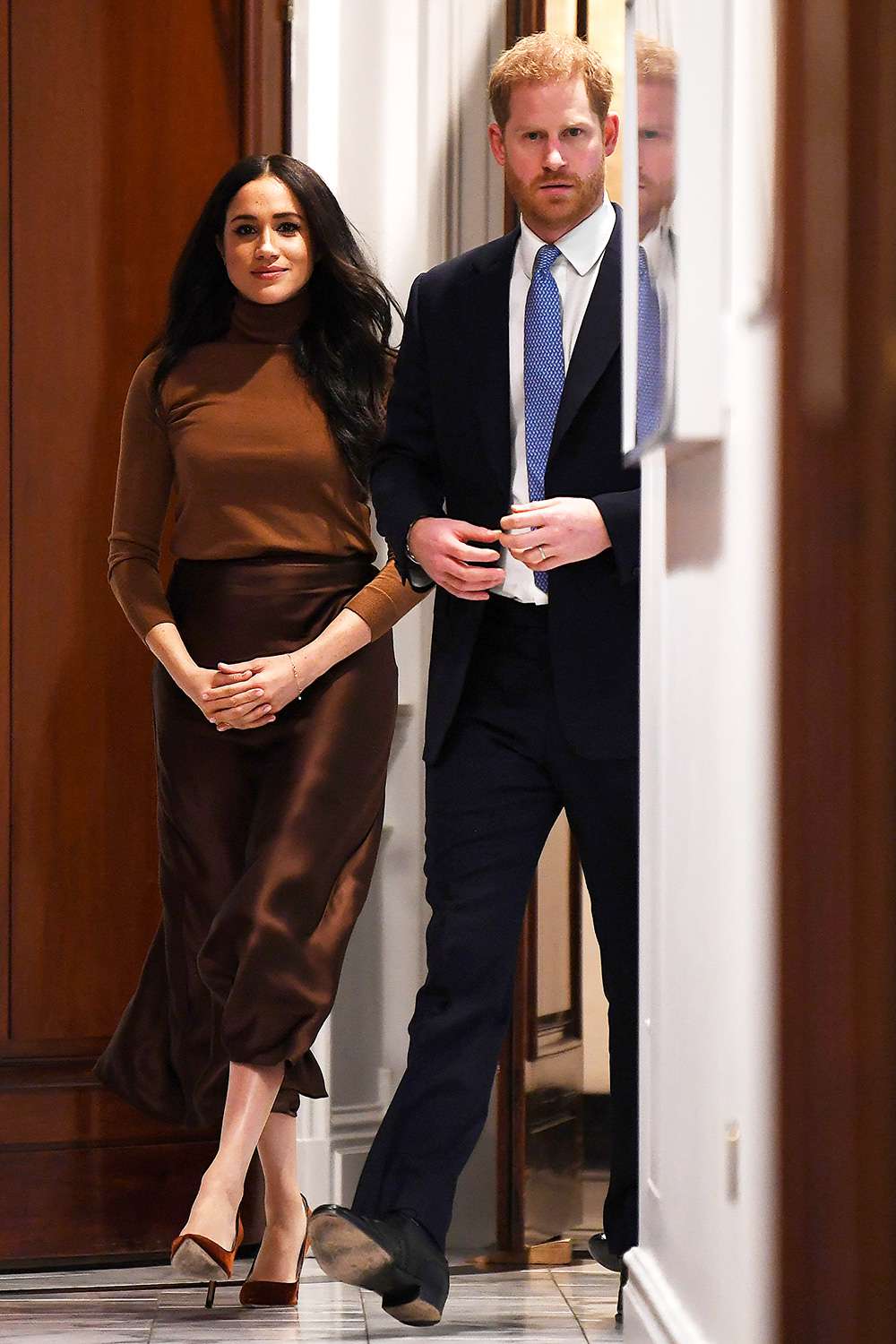 Prince Harry, Duke of Sussex and Meghan, Duchess of Sussex arrive at Canada House on January 07, 2020 in London, England