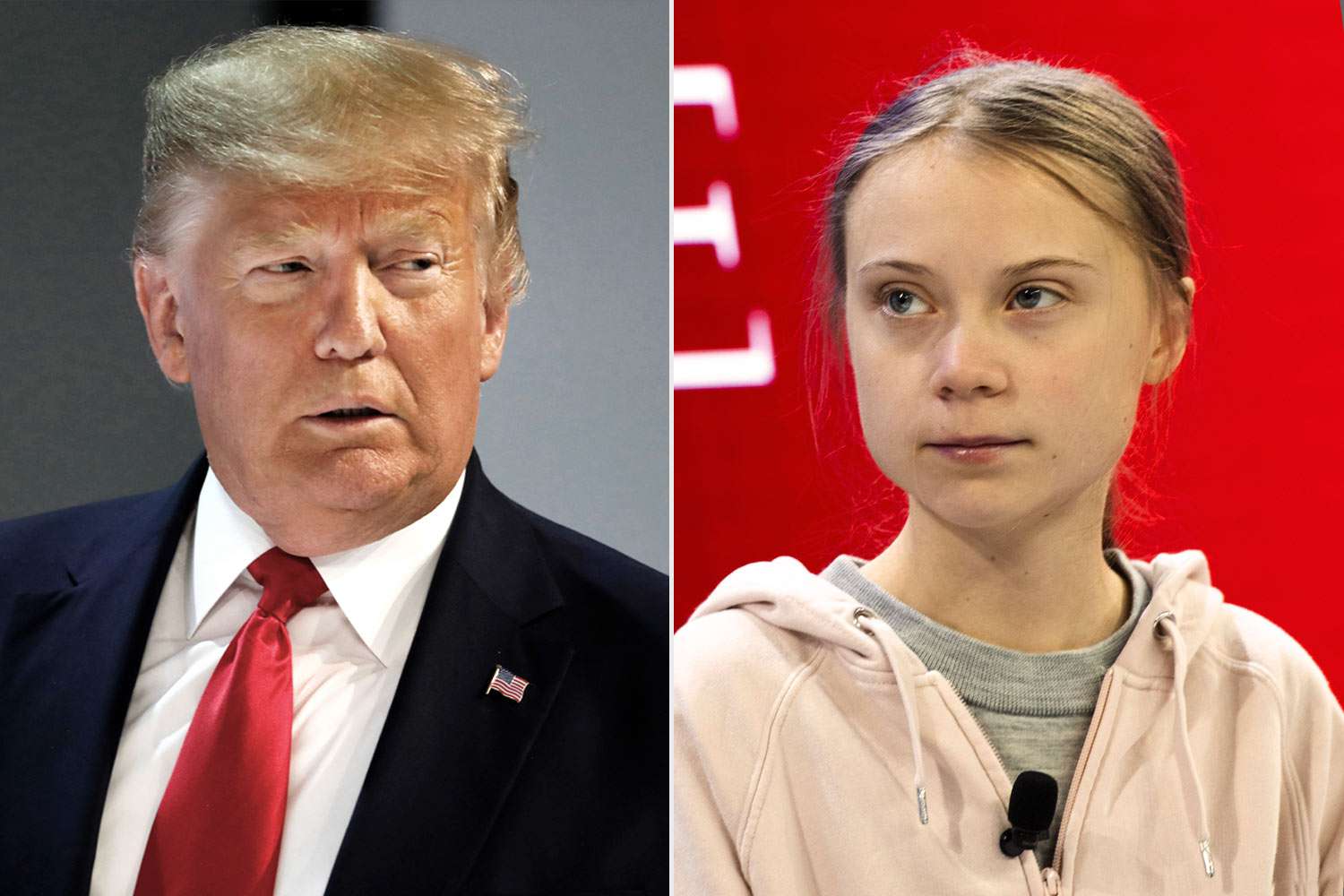Trump and Greta Thunberg