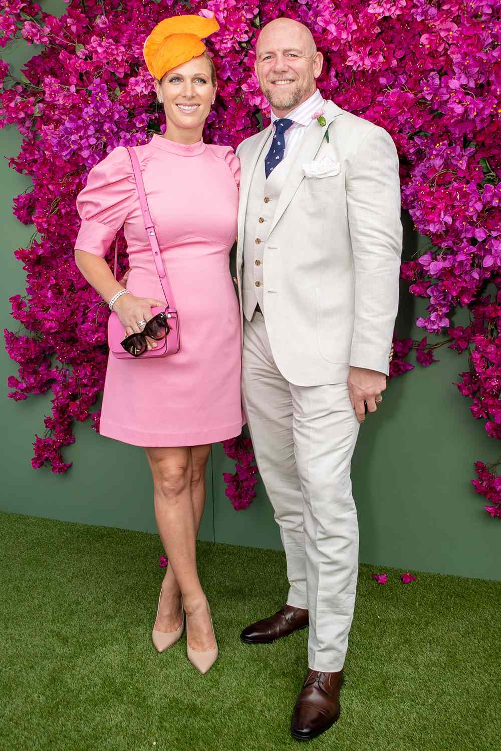 Zara Phillips and Mike Tindall attend the Moet Marquee Magic Millions Raceday at the Gold Coast Turf Club on January 11, 2020 in Gold Coast, Australia