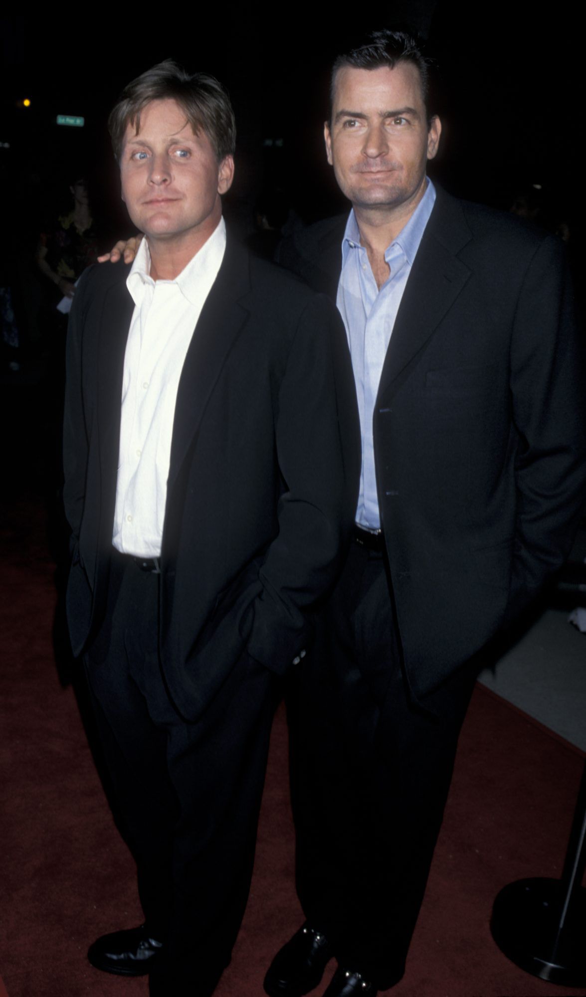 Emilio Estevez and Charlie Sheen