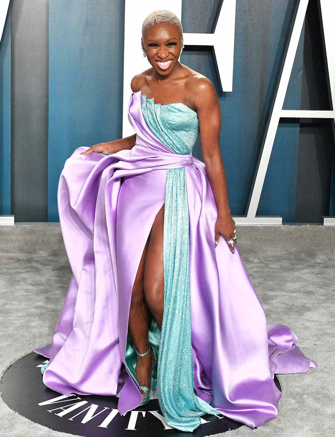 Cynthia Erivo attends the 2020 Vanity Fair Oscar party hosted by Radhika Jones at Wallis Annenberg Center for the Performing Arts on February 09, 2020 in Beverly Hills, California