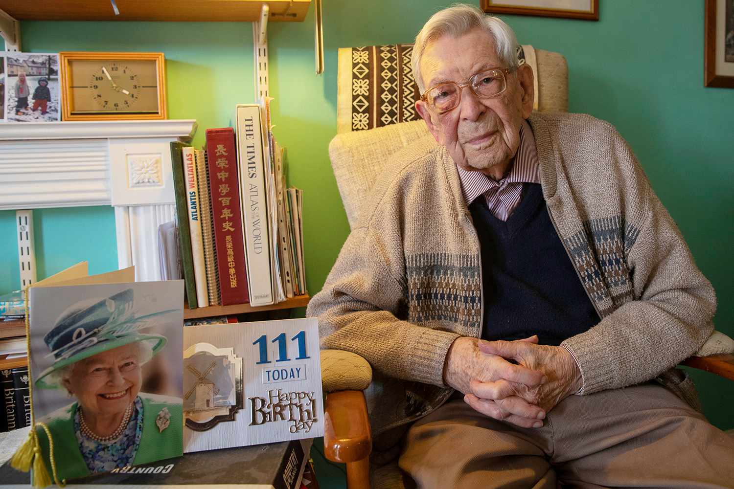 Bob Weighton, from Alton, who turns 111 years old on Friday and is the oldest man in England.