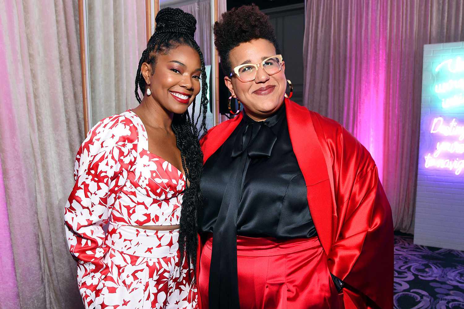 Gabrielle Union and Brittany Howard 13th Annual Essence Black Women in Hollywood Awards Luncheon, Cocktails, Beverly Wilshire, Los Angeles, USA - 06 Feb 2020