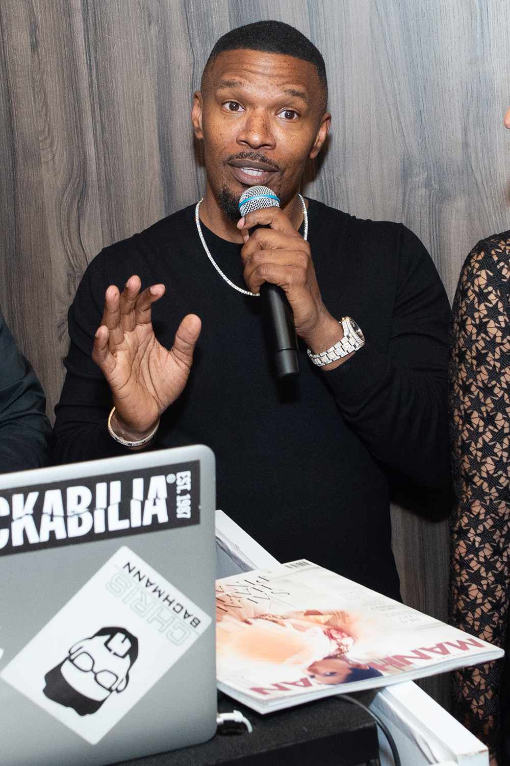 Jamie Foxx attends the Avi & Co. and Manhattan Magazine Celebration of Rare Gems with Special Guest, Jamie Foxx on February 05, 2020 in New York City