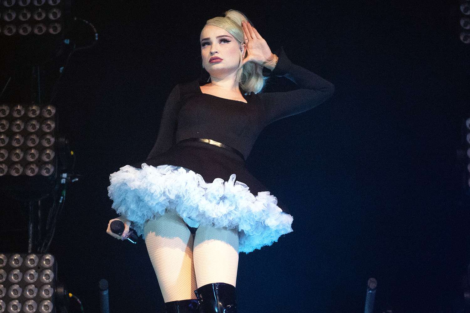 Kim Petras performs at Shepherd's Bush Empire, London, England, UK on Tuesday 11 February 2020 as part of her 'Clarity' Tour.