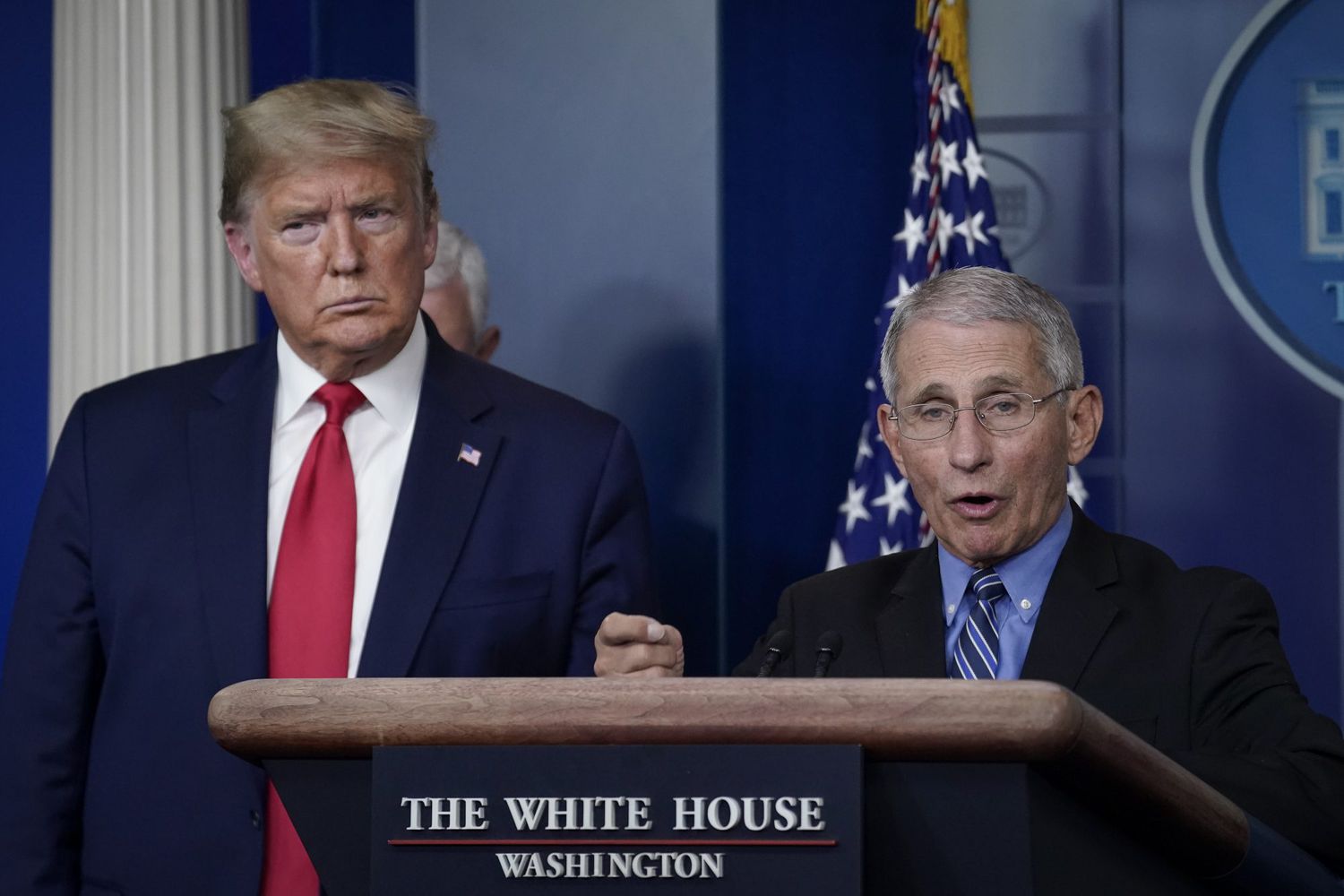 Trump and Dr. Anthony Fauci