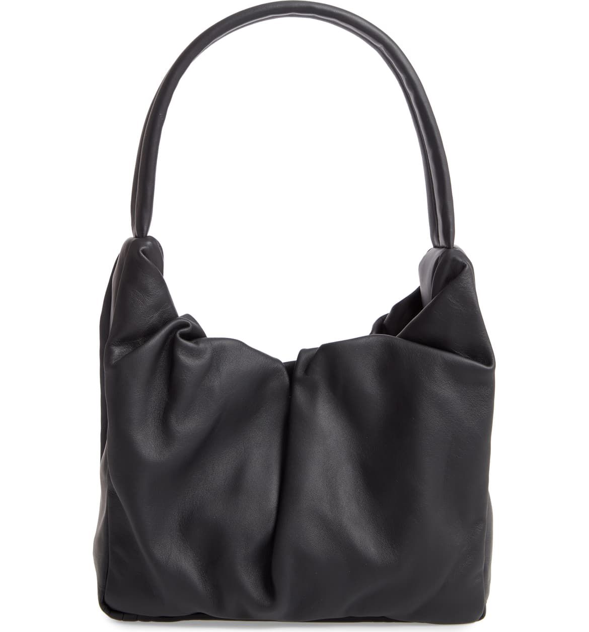 staud black leather felix top handle bag nordstrom