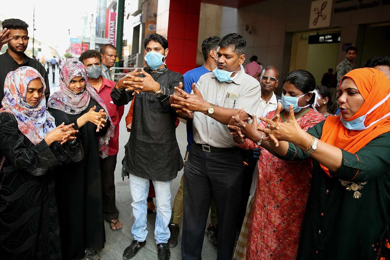 Preventative measures against novel coronavirus outbreak in Bangalore, India - 05 Mar 2020