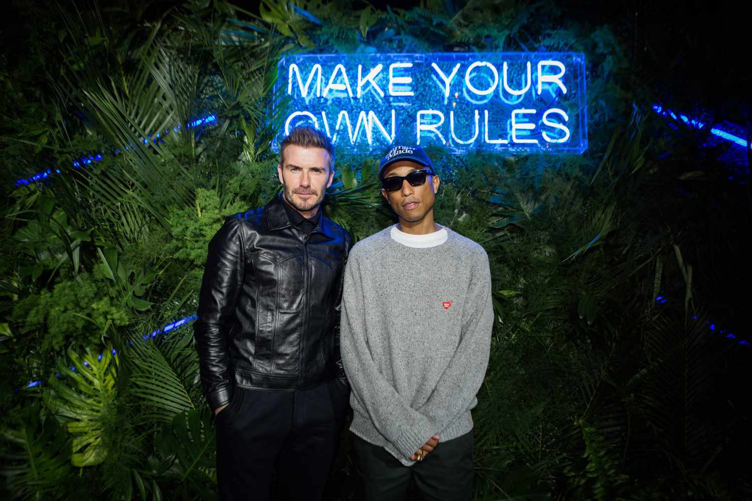 David Beckham and Pharrell Williams
