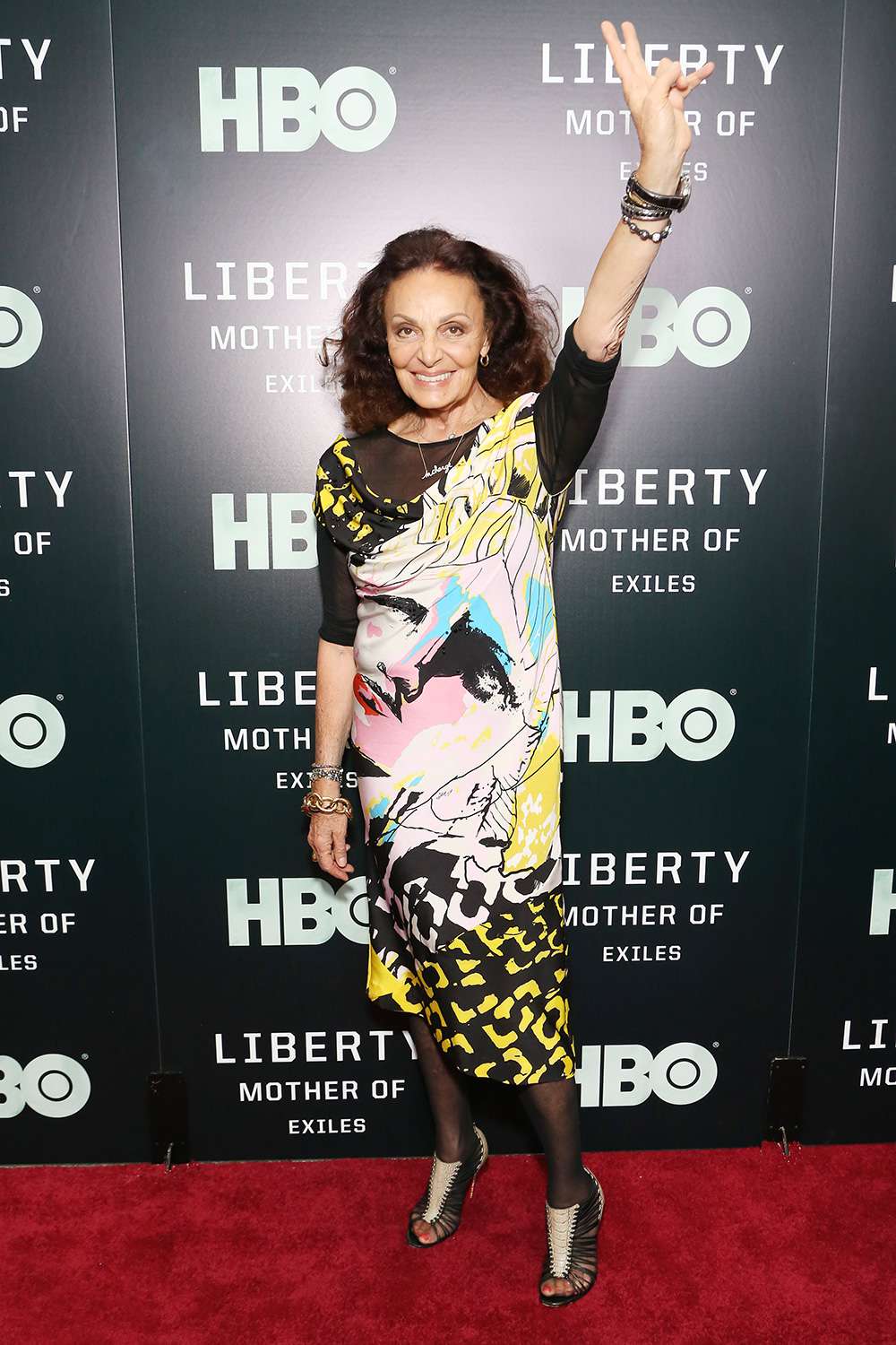 Diane Von Furstenberg attends the "Liberty: Mother Of Exiles" World Premiere at NYIT Auditorium on Broadway on October 07, 2019 in New York City