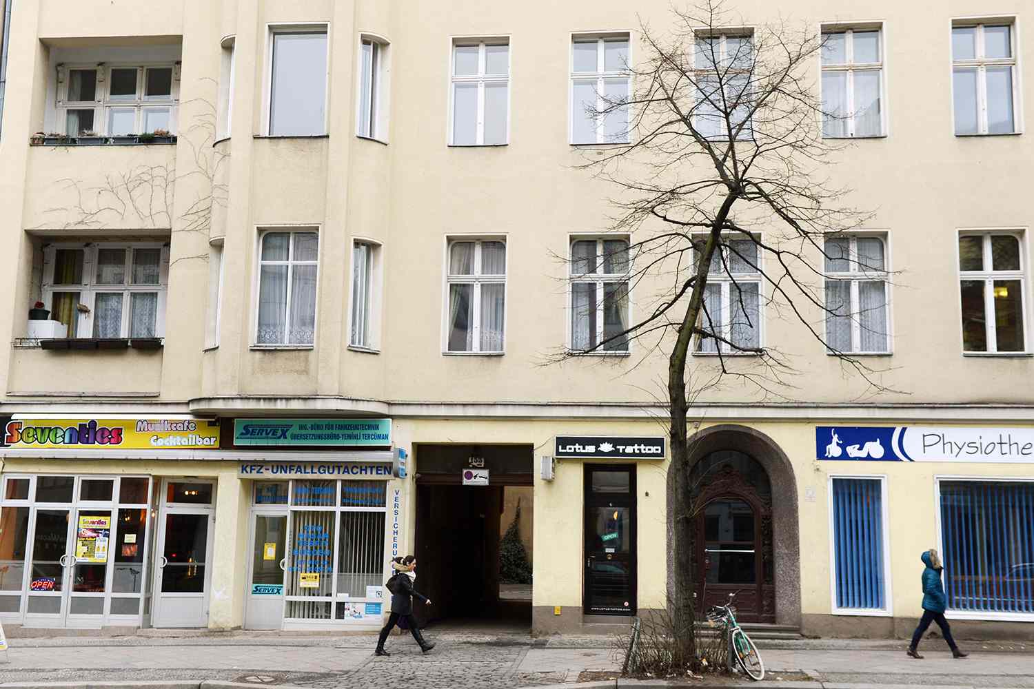 View of of the house at 155 Hauptstrasse, where David Bowie resided during his stay, in Berlin, Germany, 14 February 2013